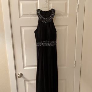 Navy blue floor length formal dress size 10